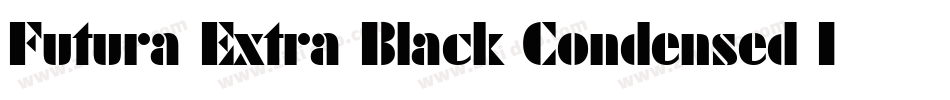 Futura Extra Black Condensed Italic BT字体转换